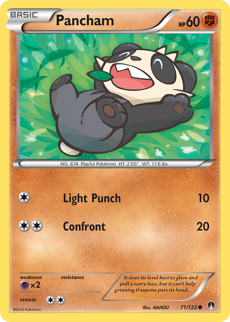 Pancham (71/122) [XY: BREAKpoint] | Jack's On Queen