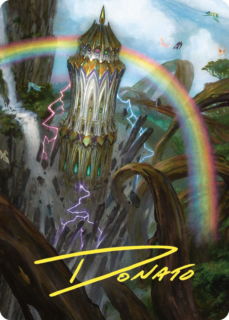 Command Tower Art Card (Gold-Stamped Signature) [Commander Masters Art Series] | Jack's On Queen