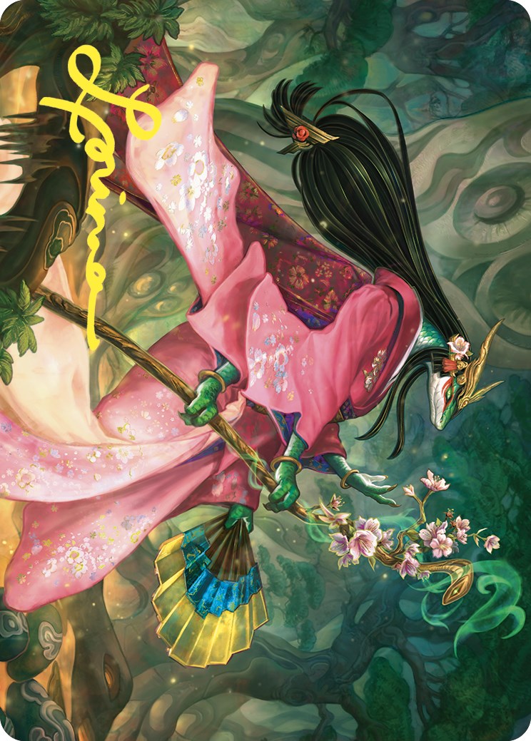 Sakiko, Mother of Summer Art Card (Gold-Stamped Signature) [Commander Masters Art Series] | Jack's On Queen