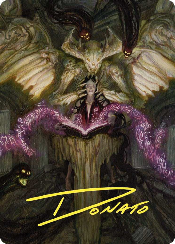 Demonic Tutor Art Card (Gold-Stamped Signature) [Commander Masters Art Series] | Jack's On Queen
