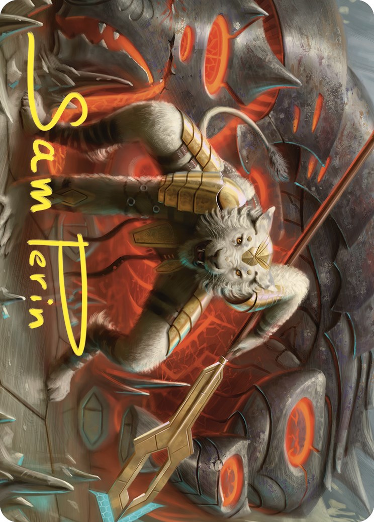 Sunspear Shikari Art Card (Gold-Stamped Signature) [Commander Masters Art Series] | Jack's On Queen
