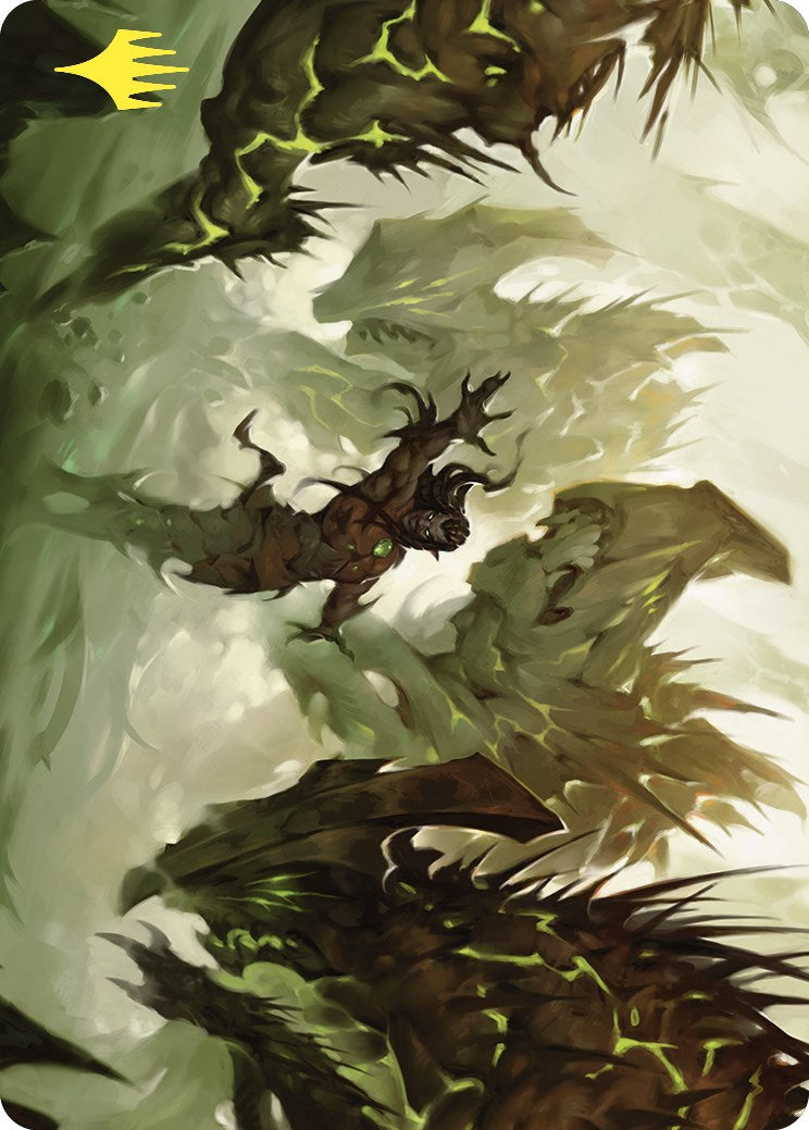 Ezuri's Predation Art Card (Gold-Stamped) [Commander Masters Art Series] | Jack's On Queen