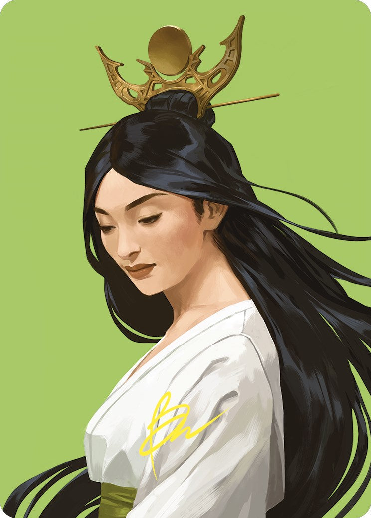 Azusa, Lost but Seeking Art Card (Gold-Stamped Signature) [Commander Masters Art Series] | Jack's On Queen