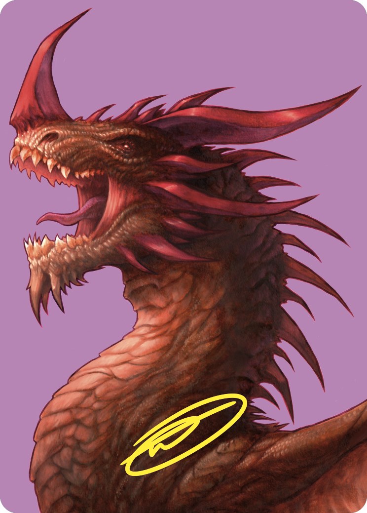 The Ur-Dragon Art Card (Gold-Stamped Signature) [Commander Masters Art Series] | Jack's On Queen