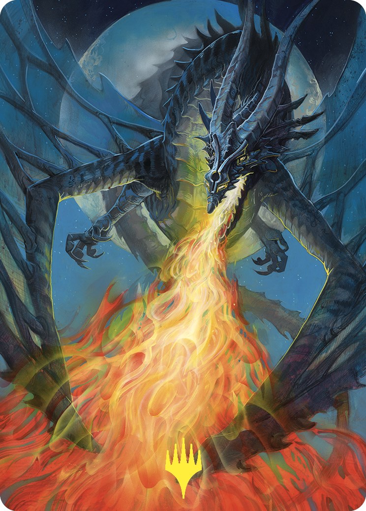 Balefire Dragon Art Card (Gold-Stamped) [Commander Masters Art Series] | Jack's On Queen