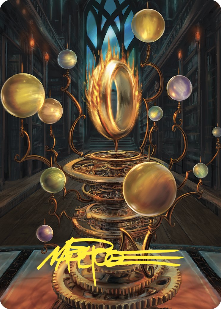 Sol Ring Art Card (Gold-Stamped Signature) [Commander Masters Art Series] | Jack's On Queen