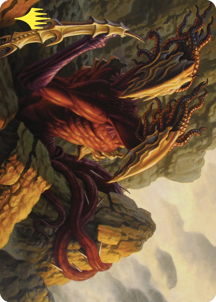 Two-Headed Sliver Art Card (Gold-Stamped) [Commander Masters Art Series] | Jack's On Queen
