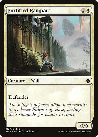 Fortified Rampart [Battle for Zendikar] | Jack's On Queen