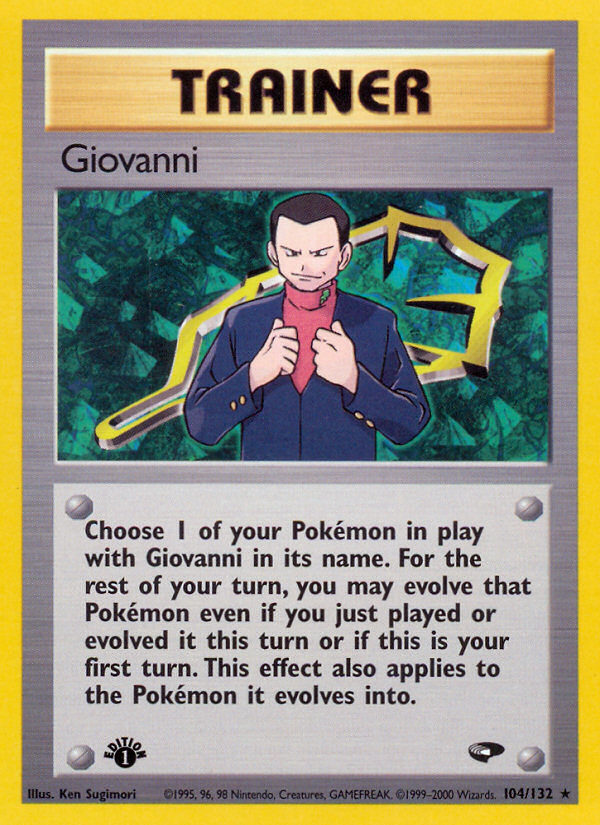 Giovanni (104/132) [Gym Challenge 1st Edition] | Jack's On Queen