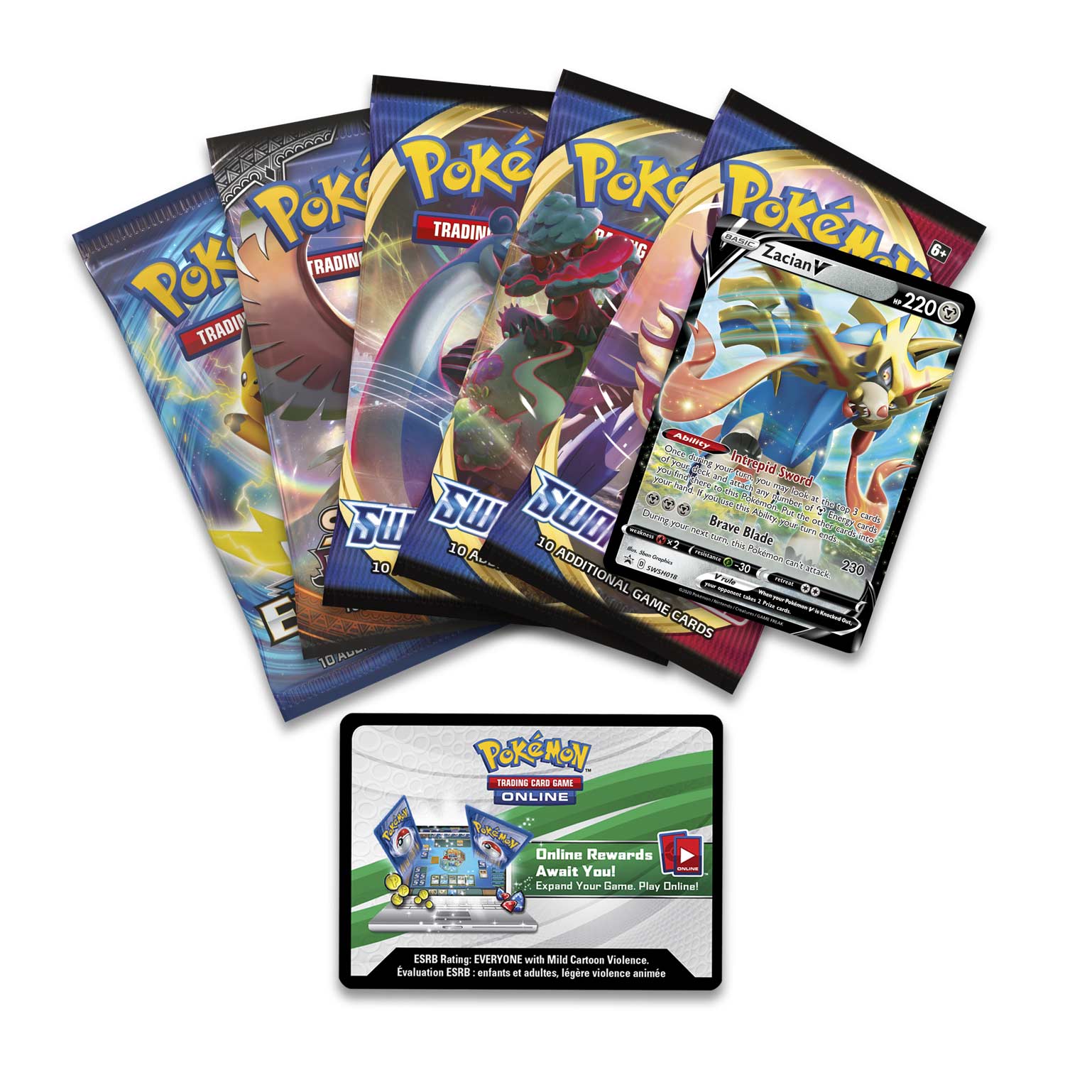 Sword & Shield: Rebel Clash - Legends of Galar Collector's Tin (Zacian V) | Jack's On Queen