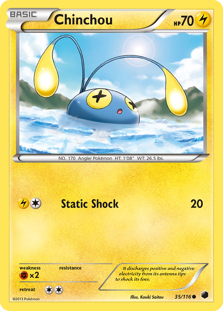 Chinchou (35/116) [Black & White: Plasma Freeze] | Jack's On Queen