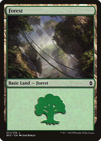 Forest (271) [Battle for Zendikar] | Jack's On Queen