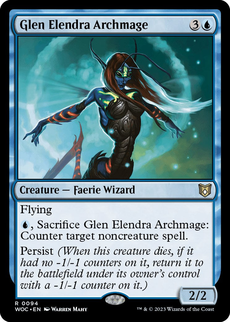 Glen Elendra Archmage [Wilds of Eldraine Commander] | Jack's On Queen