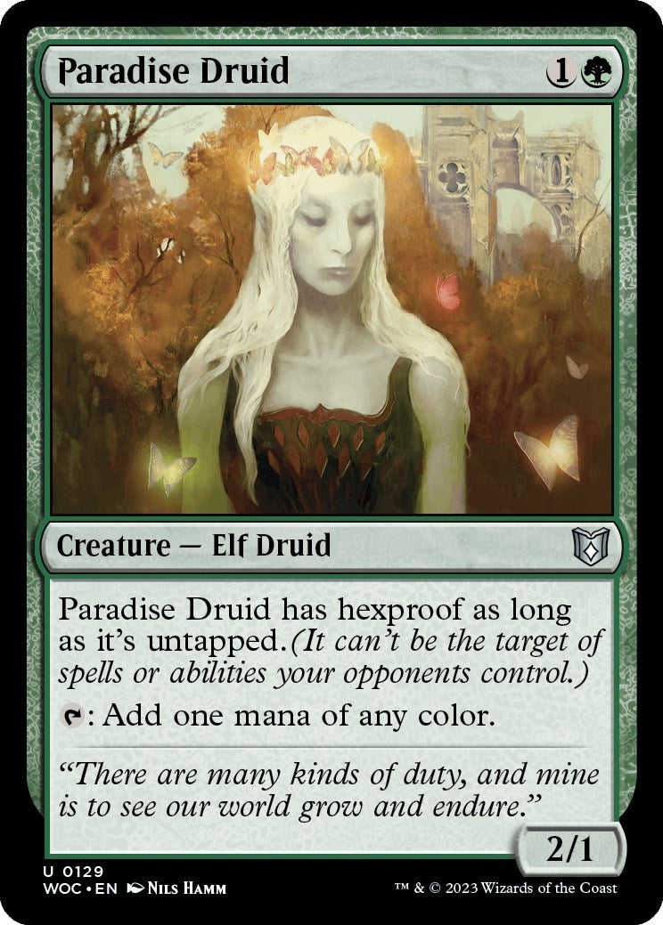 Paradise Druid [Wilds of Eldraine Commander] | Jack's On Queen