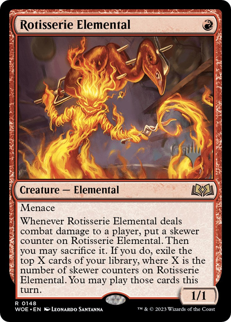 Rotisserie Elemental (Promo Pack) [Wilds of Eldraine Promos] | Jack's On Queen