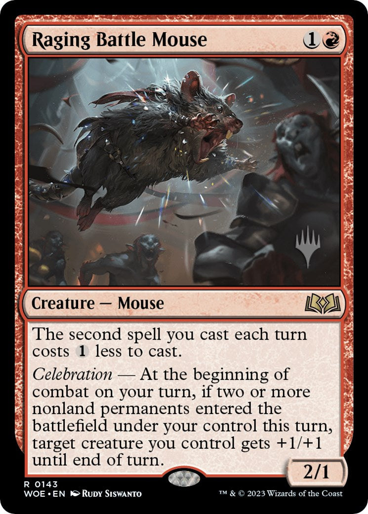 Raging Battle Mouse (Promo Pack) [Wilds of Eldraine Promos] | Jack's On Queen