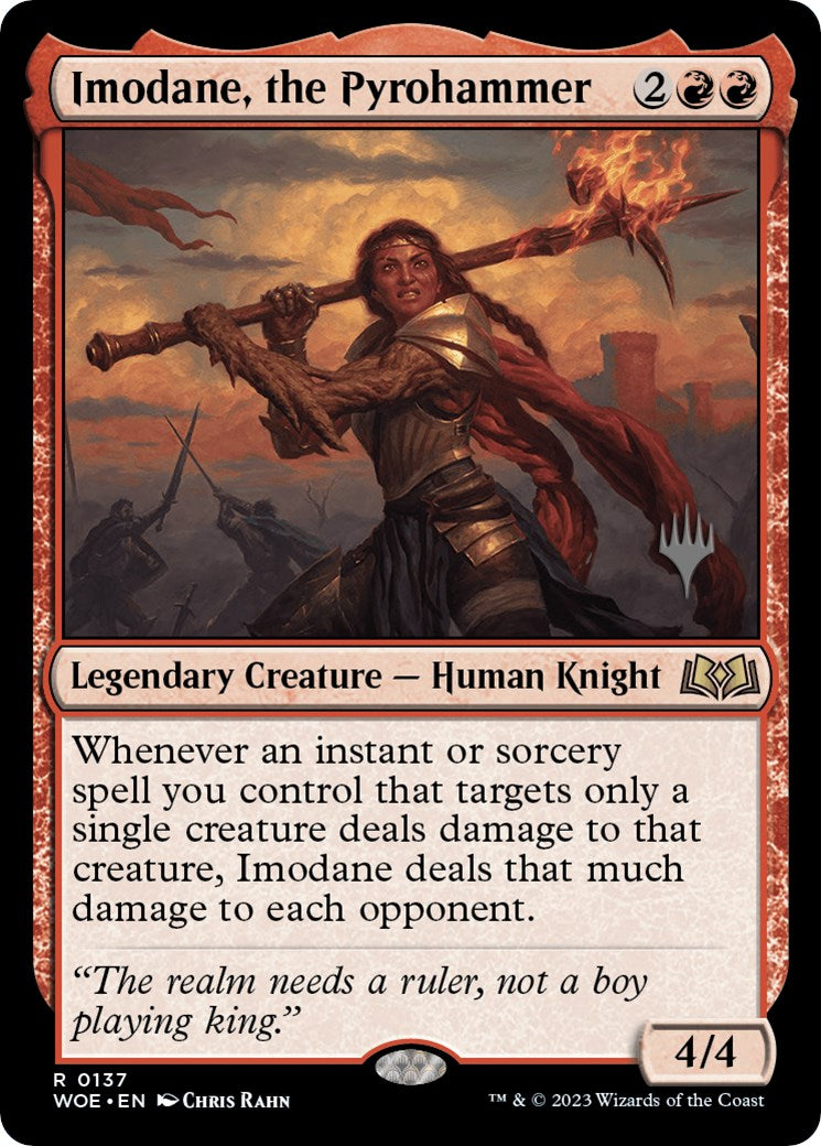 Imodane, the Pyrohammer (Promo Pack) [Wilds of Eldraine Promos] | Jack's On Queen