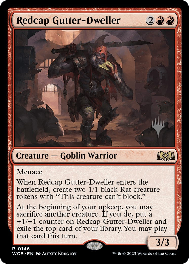 Redcap Gutter-Dweller (Promo Pack) [Wilds of Eldraine Promos] | Jack's On Queen