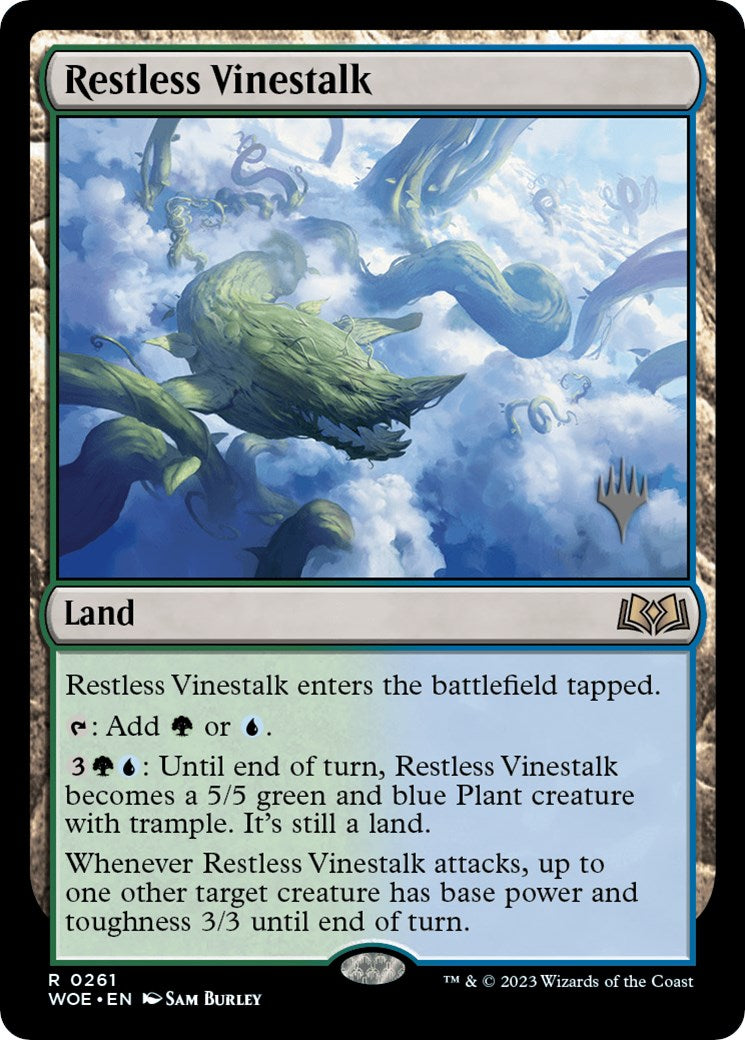 Restless Vinestalk (Promo Pack) [Wilds of Eldraine Promos] | Jack's On Queen