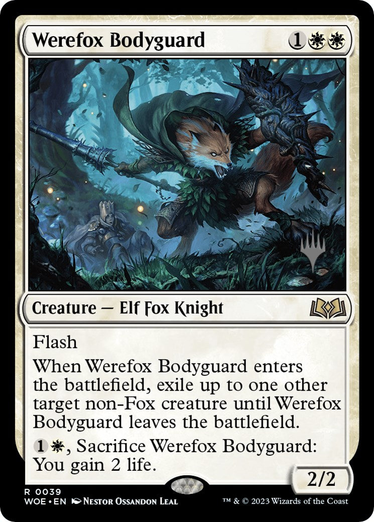 Werefox Bodyguard (Promo Pack) [Wilds of Eldraine Promos] | Jack's On Queen