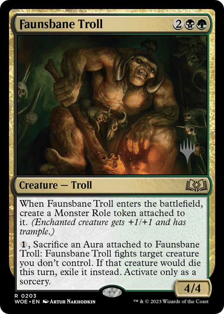 Faunsbane Troll (Promo Pack) [Wilds of Eldraine Promos] | Jack's On Queen