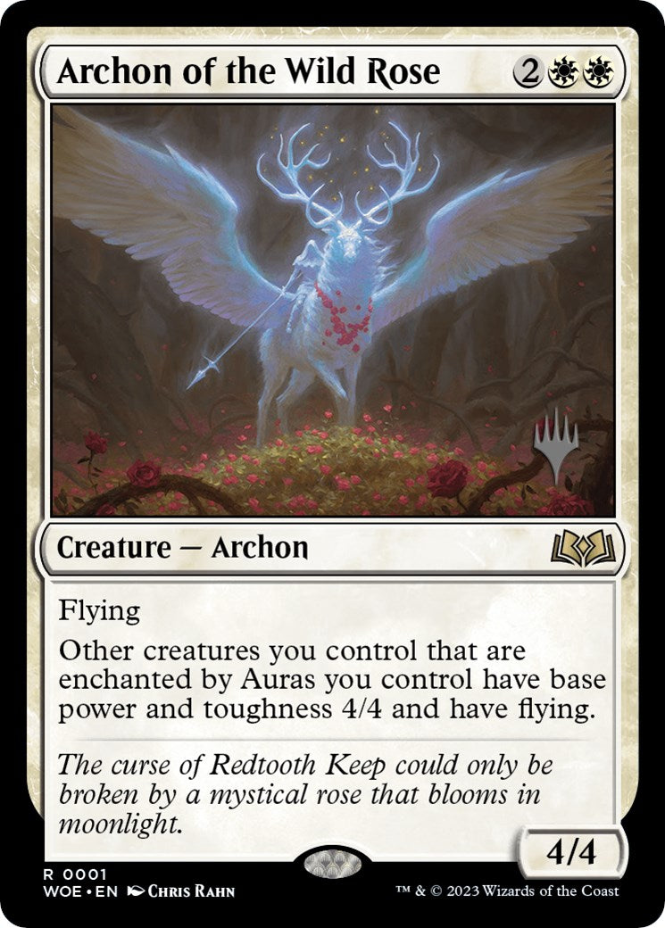 Archon of the Wild Rose (Promo Pack) [Wilds of Eldraine Promos] | Jack's On Queen