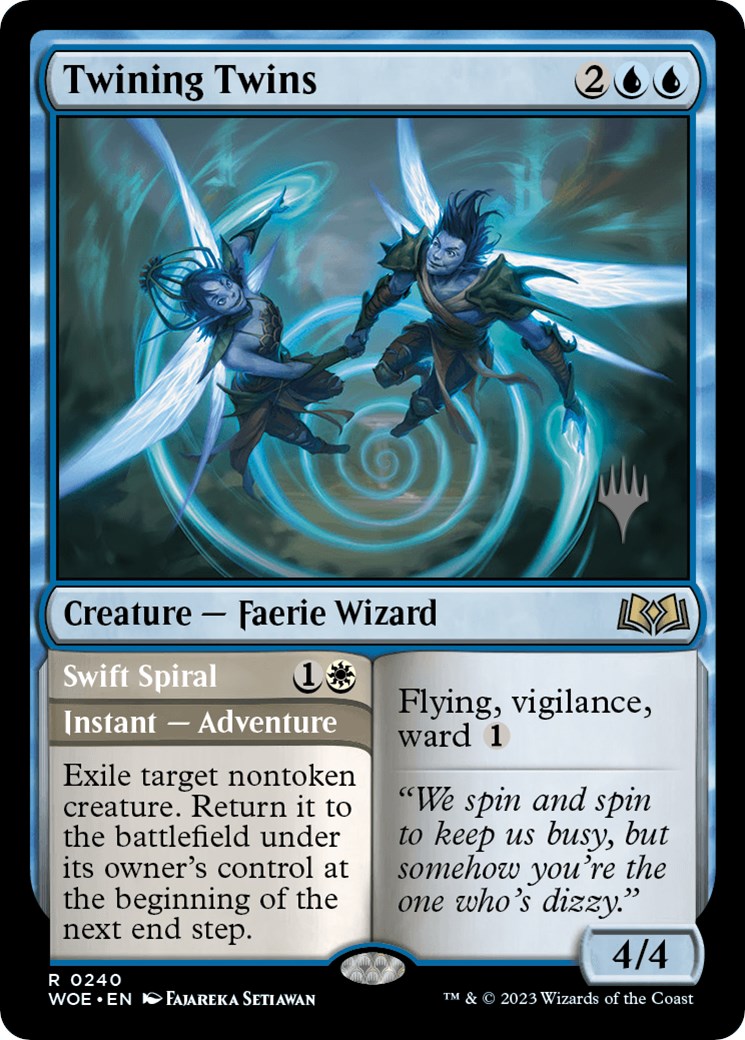 Twining Twins // Swift Spiral (Promo Pack) [Wilds of Eldraine Promos] | Jack's On Queen