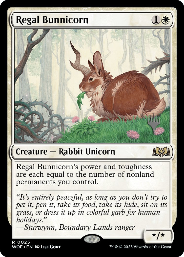 Regal Bunnicorn (Promo Pack) [Wilds of Eldraine Promos] | Jack's On Queen