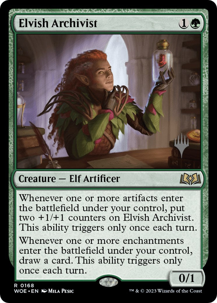 Elvish Archivist (Promo Pack) [Wilds of Eldraine Promos] | Jack's On Queen