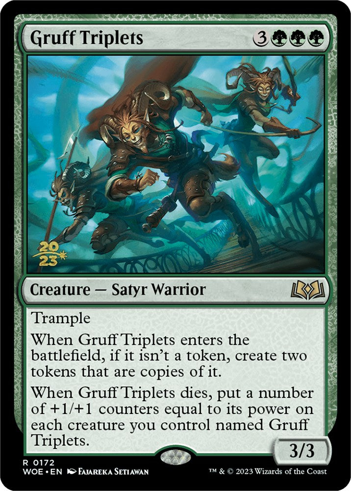 Gruff Triplets [Wilds of Eldraine Prerelease Promos] | Jack's On Queen