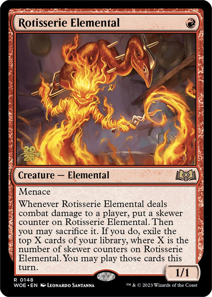 Rotisserie Elemental [Wilds of Eldraine Prerelease Promos] | Jack's On Queen