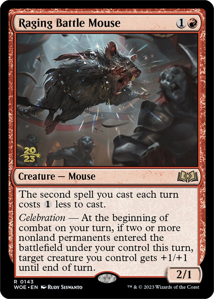 Raging Battle Mouse [Wilds of Eldraine Prerelease Promos] | Jack's On Queen