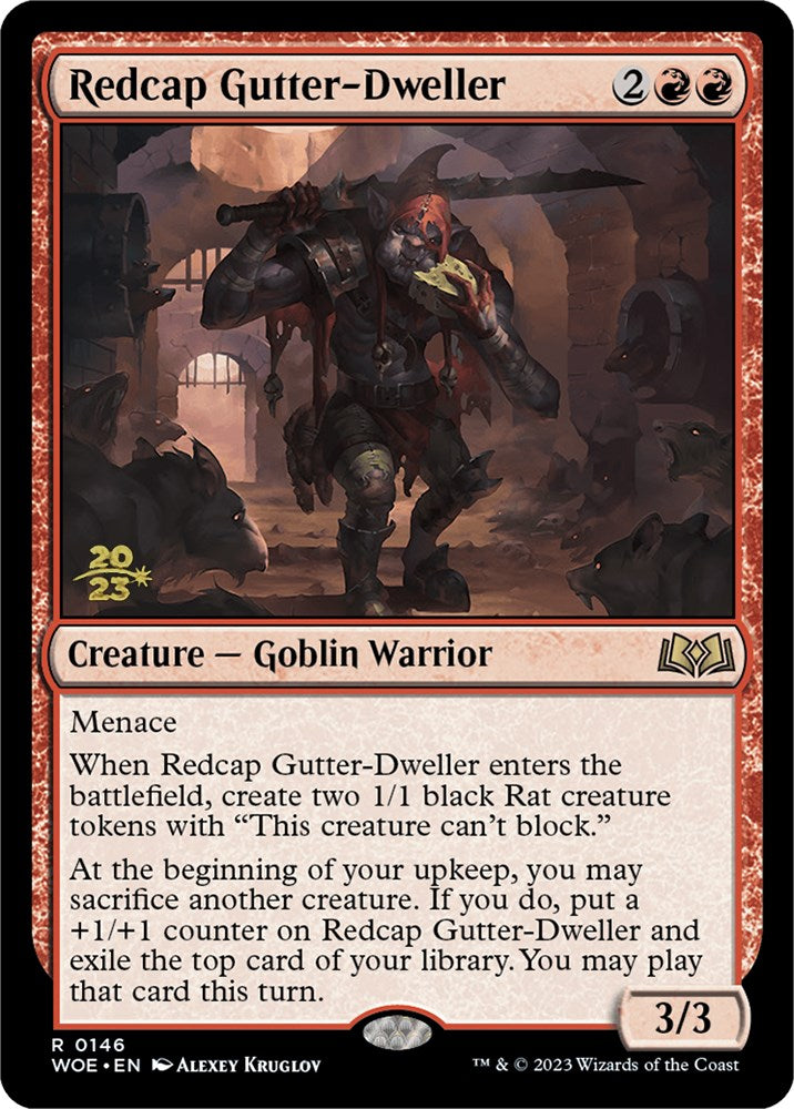 Redcap Gutter-Dweller [Wilds of Eldraine Prerelease Promos] | Jack's On Queen