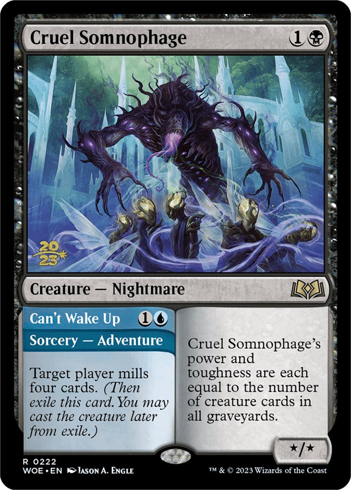 Cruel Somnophage // Can't Wake Up [Wilds of Eldraine Prerelease Promos] | Jack's On Queen