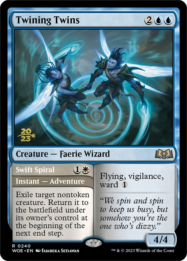 Twining Twins // Swift Spiral [Wilds of Eldraine Prerelease Promos] | Jack's On Queen