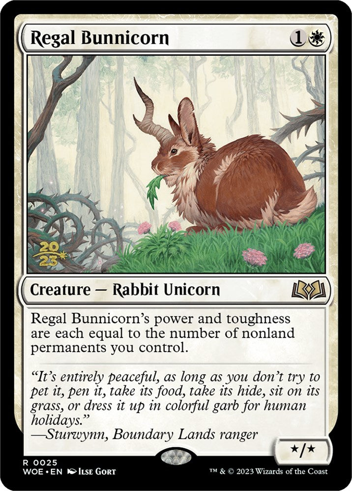 Regal Bunnicorn [Wilds of Eldraine Prerelease Promos] | Jack's On Queen