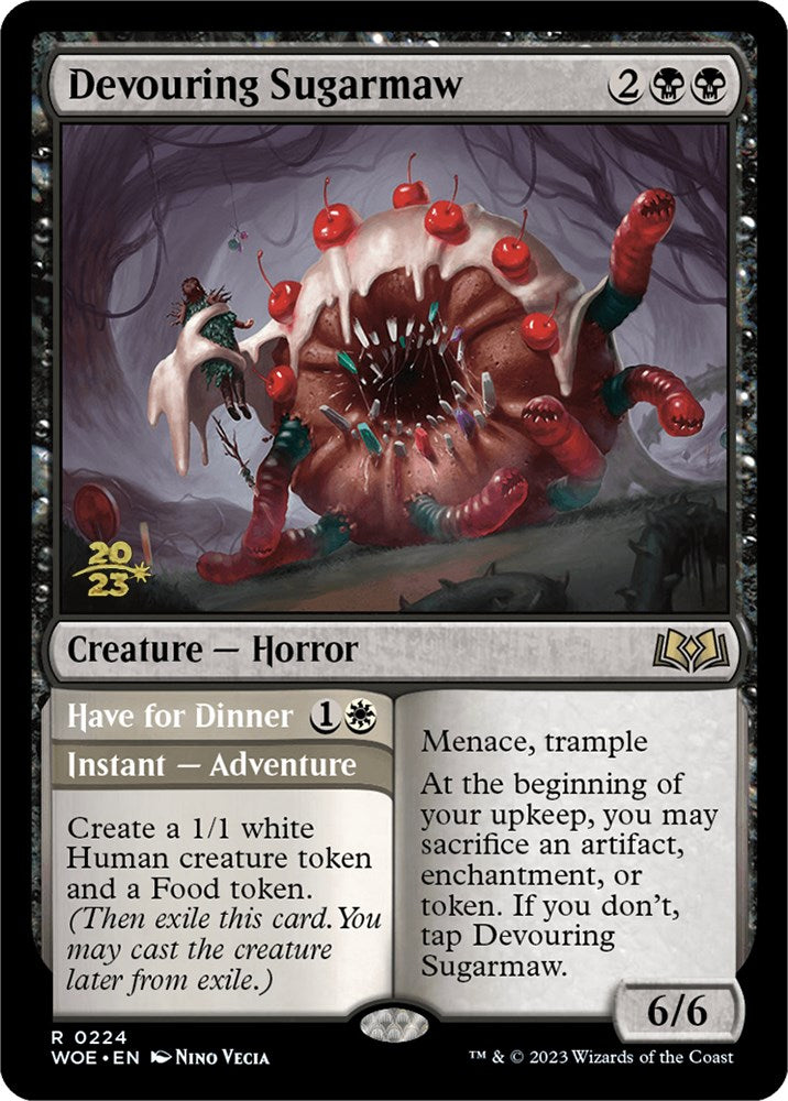 Devouring Sugarmaw // Have for Dinner [Wilds of Eldraine Prerelease Promos] | Jack's On Queen