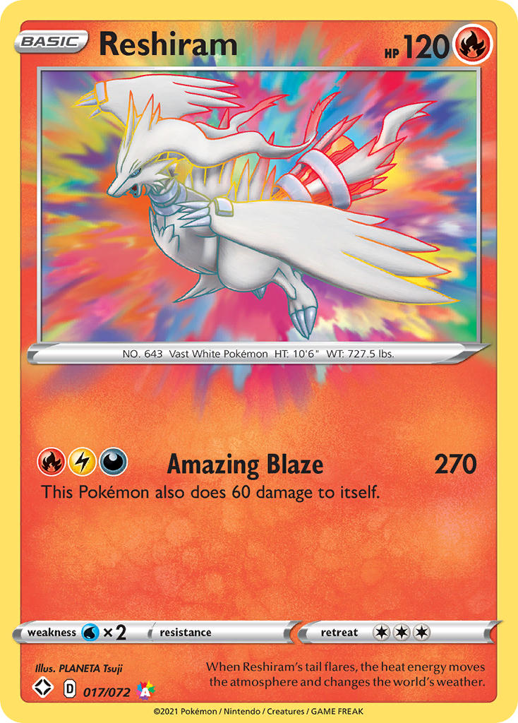Reshiram (017/072) [Sword & Shield: Shining Fates] | Jack's On Queen