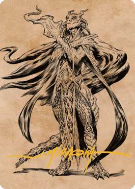 Lozhan, Dragons' Legacy Art Card (Gold-Stamped Signature) [Commander Legends: Battle for Baldur's Gate Art Series] | Jack's On Queen
