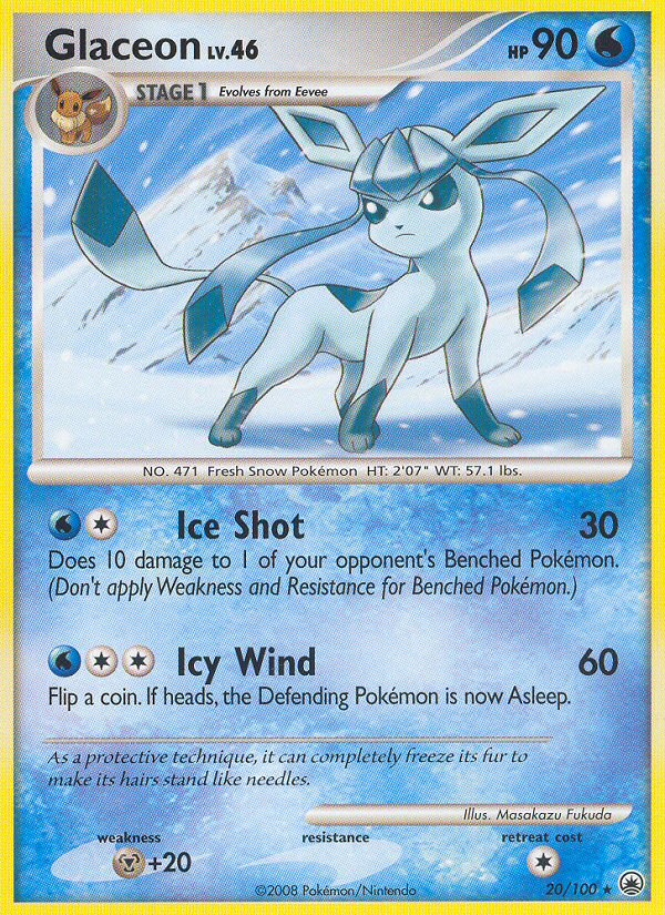 Glaceon (20/100) [Diamond & Pearl: Majestic Dawn] | Jack's On Queen