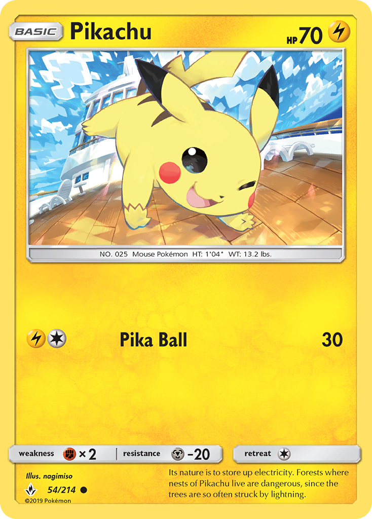 Pikachu (54/214) [Sun & Moon: Unbroken Bonds] | Jack's On Queen