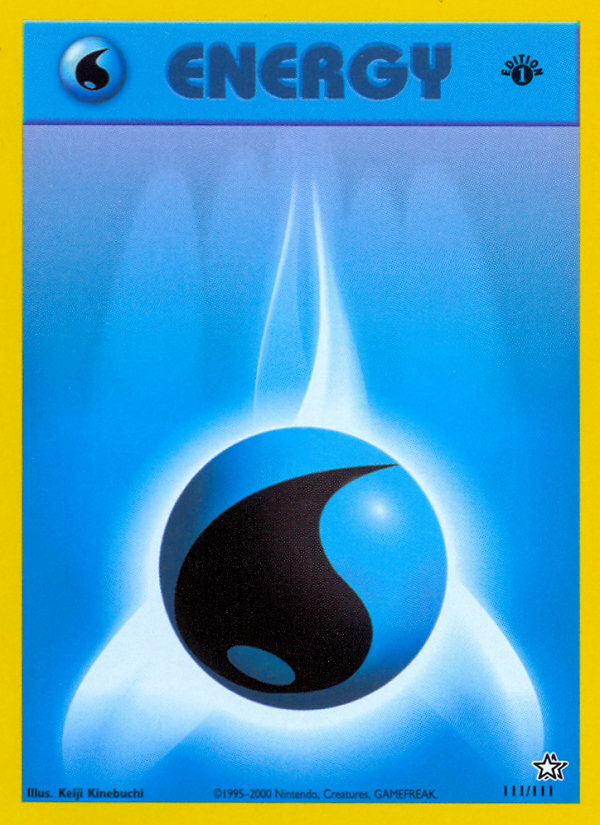 Water Energy (111/111) [Neo Genesis 1st Edition] | Jack's On Queen