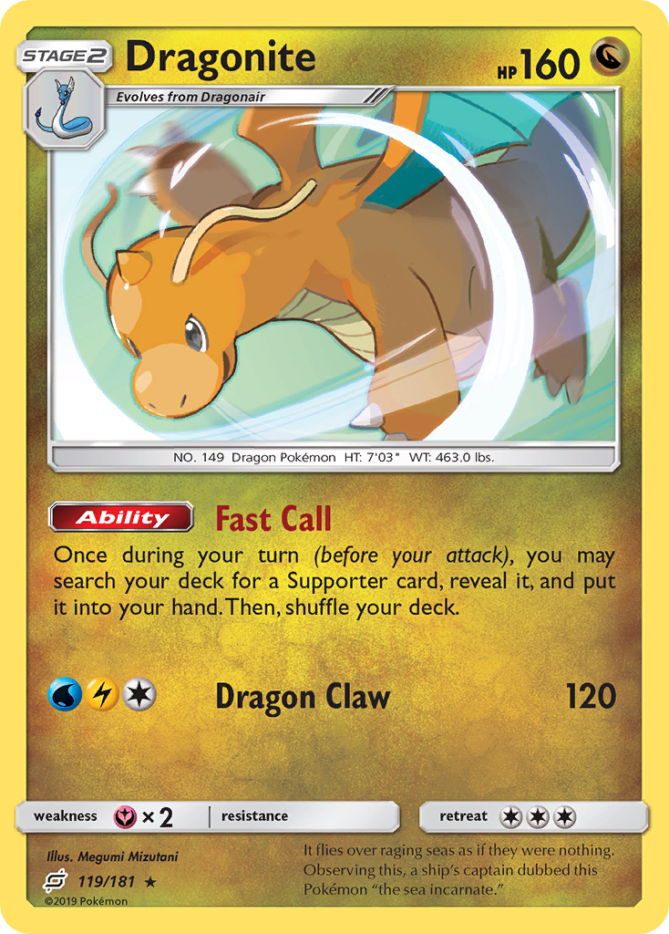 Dragonite (119/181) [Sun & Moon: Team Up] | Jack's On Queen