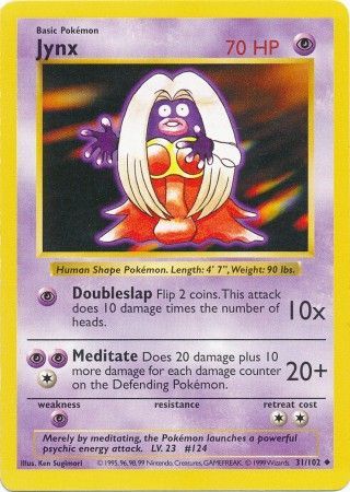 Jynx (31/102) [Base Set Shadowless Unlimited] | Jack's On Queen