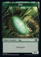 Egg // Phyrexian Golem Double-sided Token [Double Masters 2022 Tokens] | Jack's On Queen