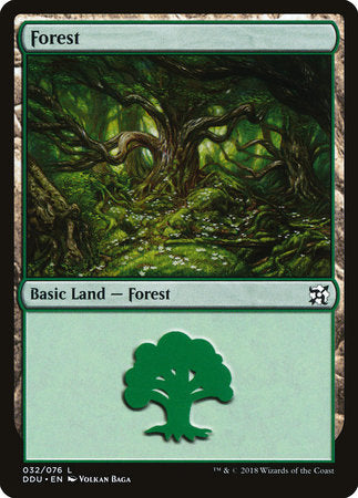 Forest (32) [Duel Decks: Elves vs. Inventors] | Jack's On Queen