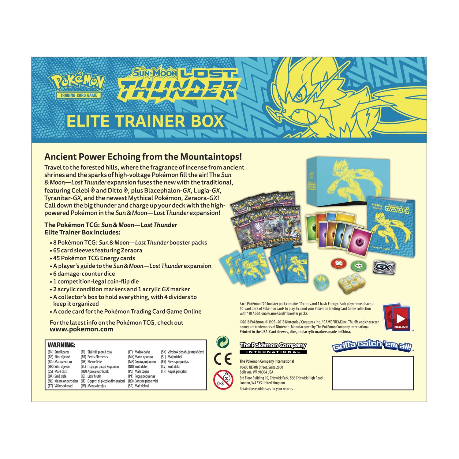 Sun & Moon: Lost Thunder - Elite Trainer Box | Jack's On Queen