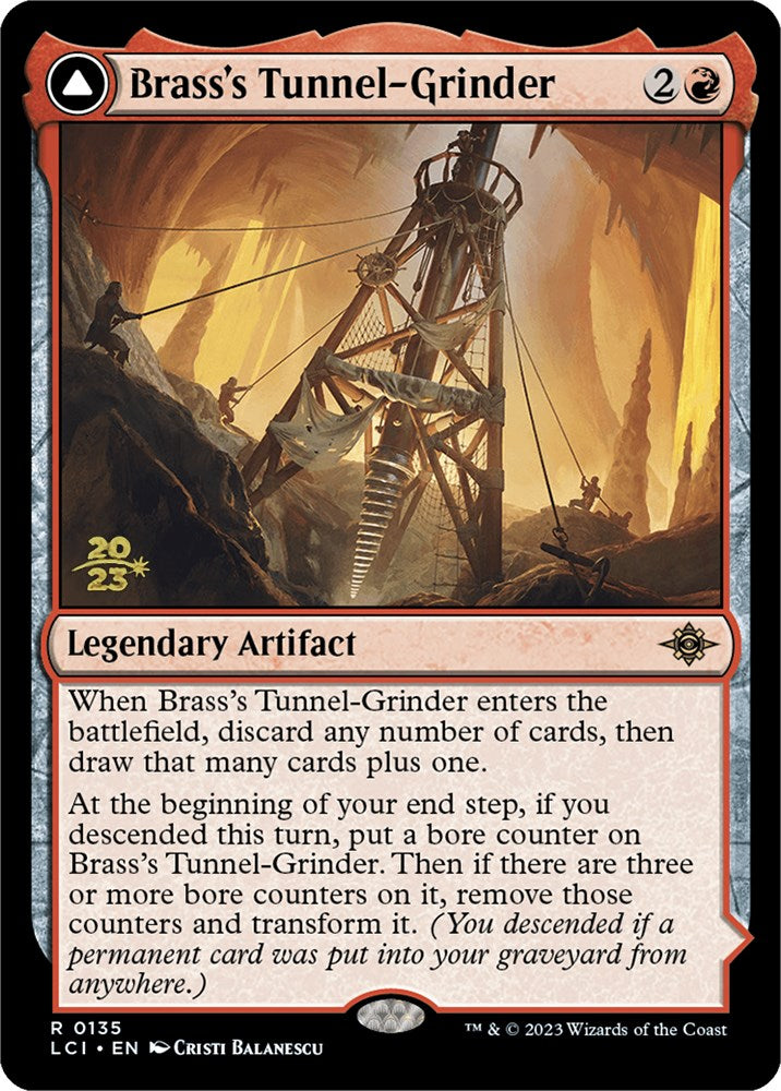 Brass's Tunnel-Grinder // Tecutlan, the Searing Rift [The Lost Caverns of Ixalan Prerelease Cards] | Jack's On Queen