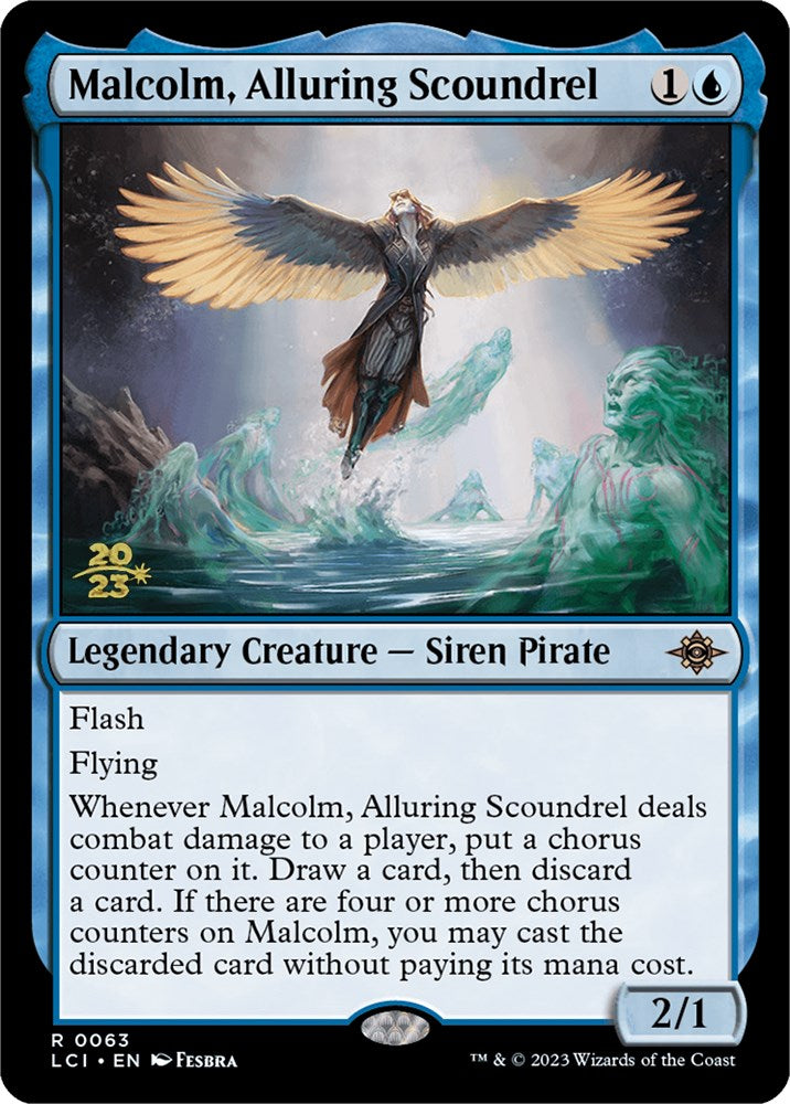 Malcolm, Alluring Scoundrel [The Lost Caverns of Ixalan Prerelease Cards] | Jack's On Queen