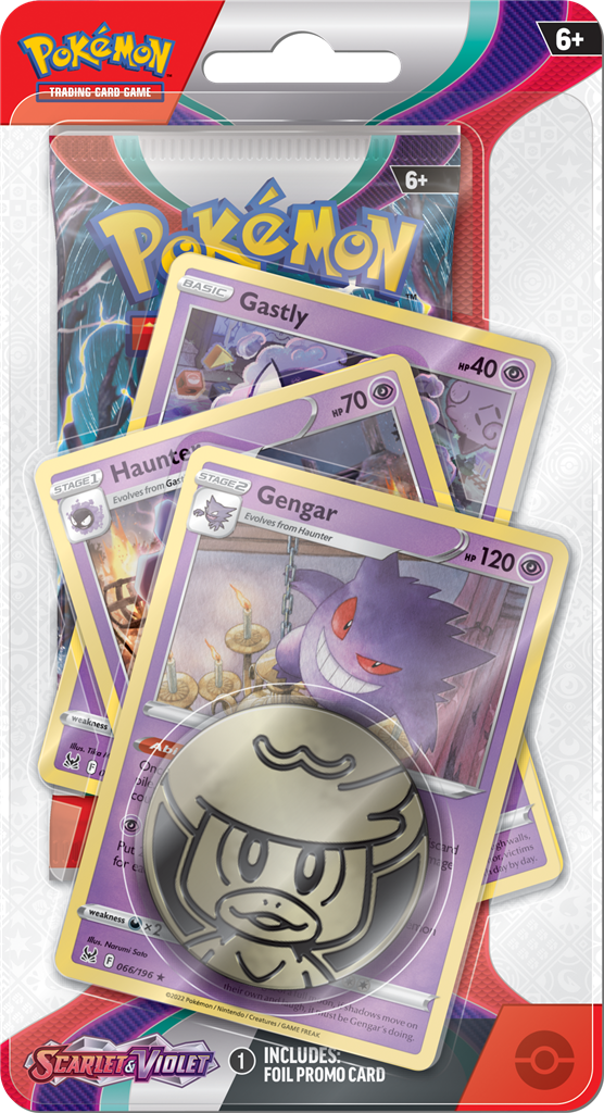 Scarlet & Violet - Single Pack Blister (Gengar, Haunter, Gastly) | Jack's On Queen